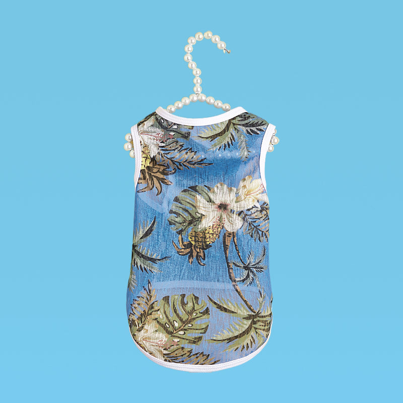 HKM-4012605 Versatile Polyester Cat Vest for Fall Adventures in Hawaii