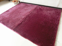 HKM-401299 Soft Silk Wool Rectangular Floor Mat and Bedside Blanket in Modern Design