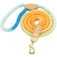 HKM-4014013 Double-Headed Two-In-One Dog Walking Rope with Half-Chain Collar for Small Dogs - Adjustable 180cm Length