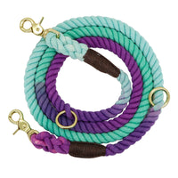 HKM-4014013 Double-Headed Two-In-One Dog Walking Rope with Half-Chain Collar for Small Dogs - Adjustable 180cm Length