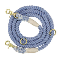 HKM-4014013 Double-Headed Two-In-One Dog Walking Rope with Half-Chain Collar for Small Dogs - Adjustable 180cm Length