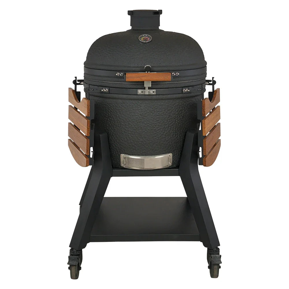 HKM-401427 Dark Grey XL Professional Charcoal Grill for Outdoor BBQ and Cooking
