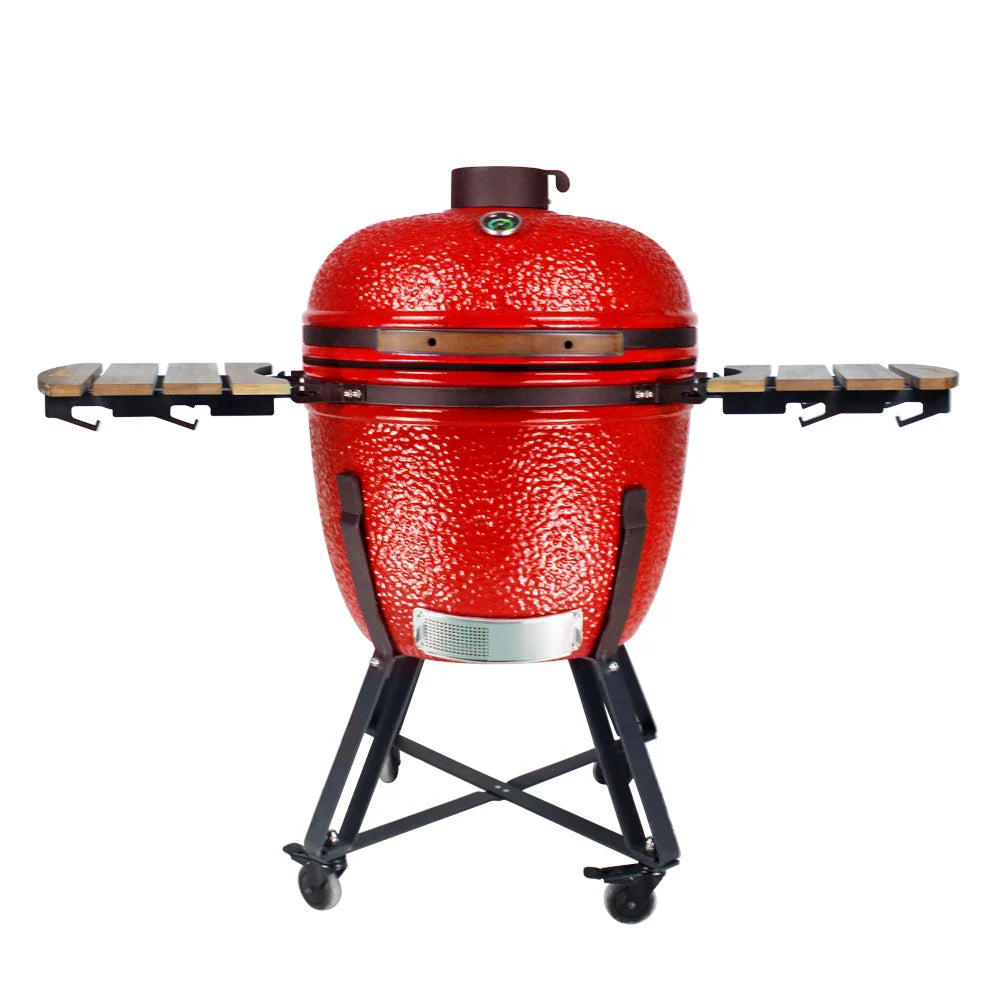 HKM-401427 Dark Grey XL Professional Charcoal Grill for Outdoor BBQ and Cooking