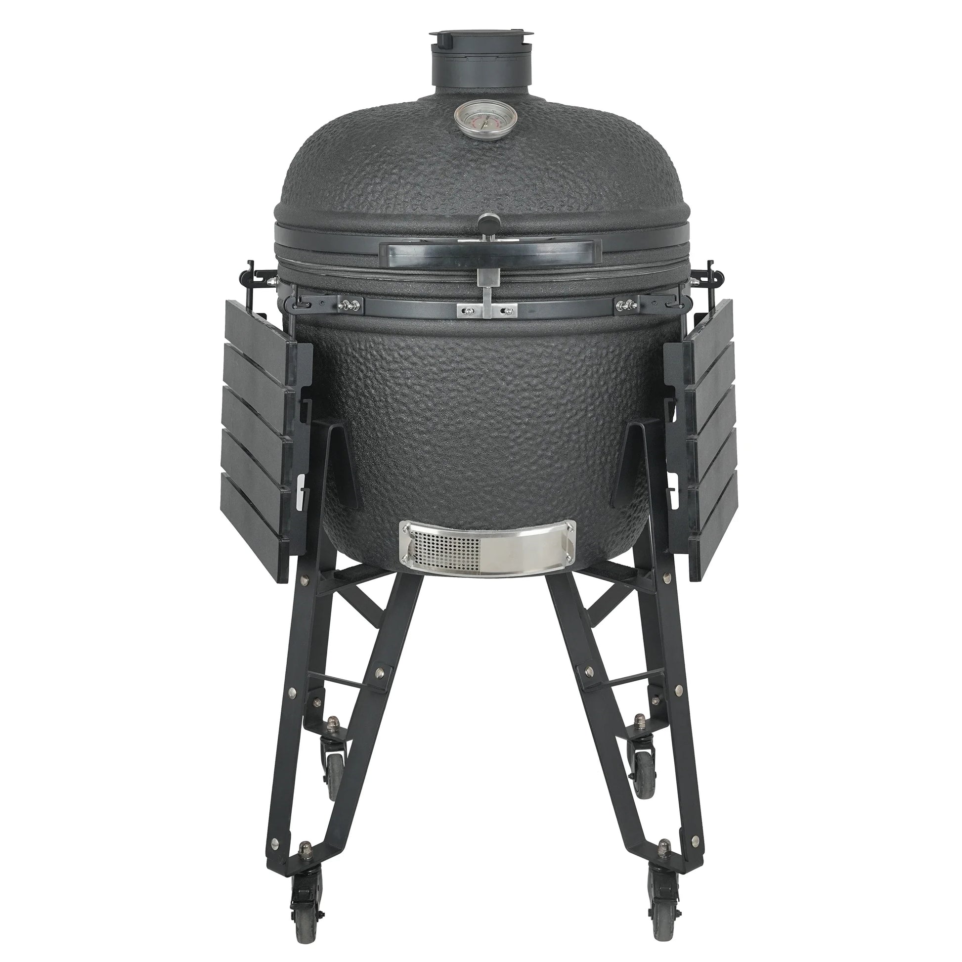 HKM-401427 Dark Grey XL Professional Charcoal Grill for Outdoor BBQ and Cooking