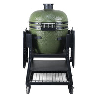 HKM-401427 Dark Grey XL Professional Charcoal Grill for Outdoor BBQ and Cooking