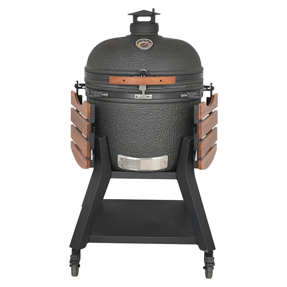 HKM-401427 Dark Grey XL Professional Charcoal Grill for Outdoor BBQ and Cooking