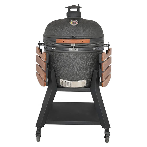 HKM-401427 Dark Grey XL Professional Charcoal Grill for Outdoor BBQ and Cooking