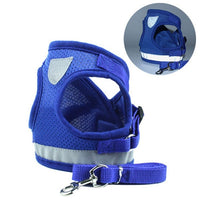 HKM-4014781 Reflective Dog Breast Strap Vest with Breathable Traction Rope - Multiple Colors Available