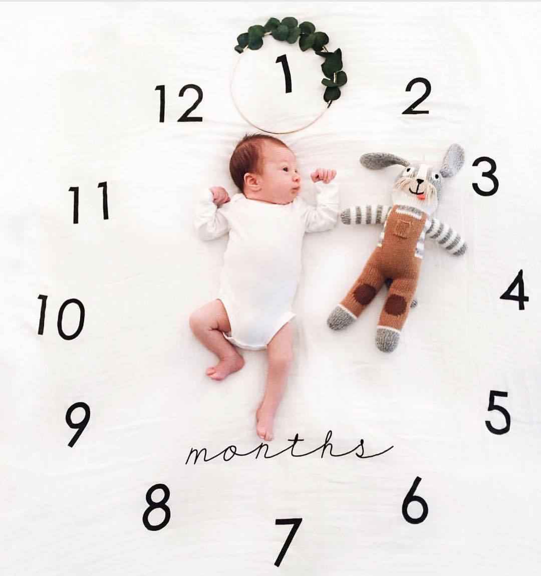 HKM-401491 Newborn Baby Photo Background Cloth - 100x100cm Polyester-Cotton, Thick Texture for Stunning Shots