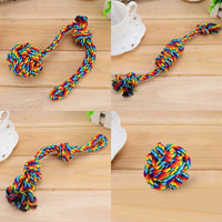HKM-4015037 Durable Cotton Rope Toys for Dogs and Cats - Molar Knot Chew Sets