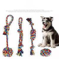 HKM-4015037 Durable Cotton Rope Toys for Dogs and Cats - Molar Knot Chew Sets