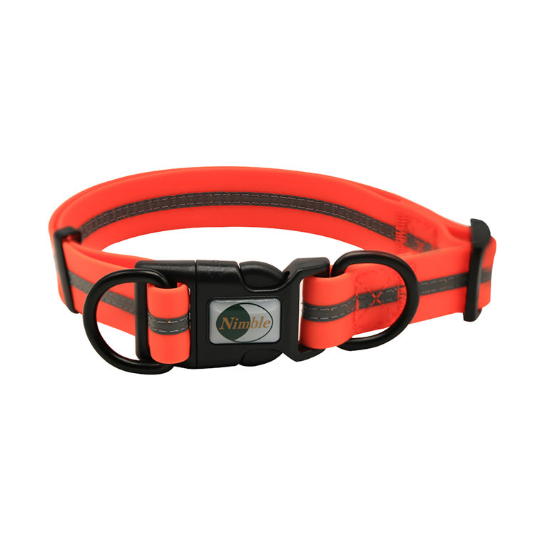 HKM-4016189 Reflective Striped Dog Harness - Waterproof, Easy-Clean, Multiple Colors Available