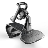 HKM-401619 360 Degree Adjustable Car Phone Stand for All Devices - Easy Installation and Rotation