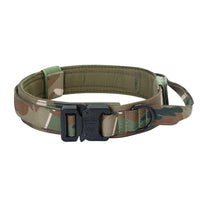 HKM-4017469 Adjustable Military Nylon Dog Collar and Leash Set - Durable Traction Belt for Active Dogs
