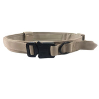 HKM-4017469 Adjustable Military Nylon Dog Collar and Leash Set - Durable Traction Belt for Active Dogs
