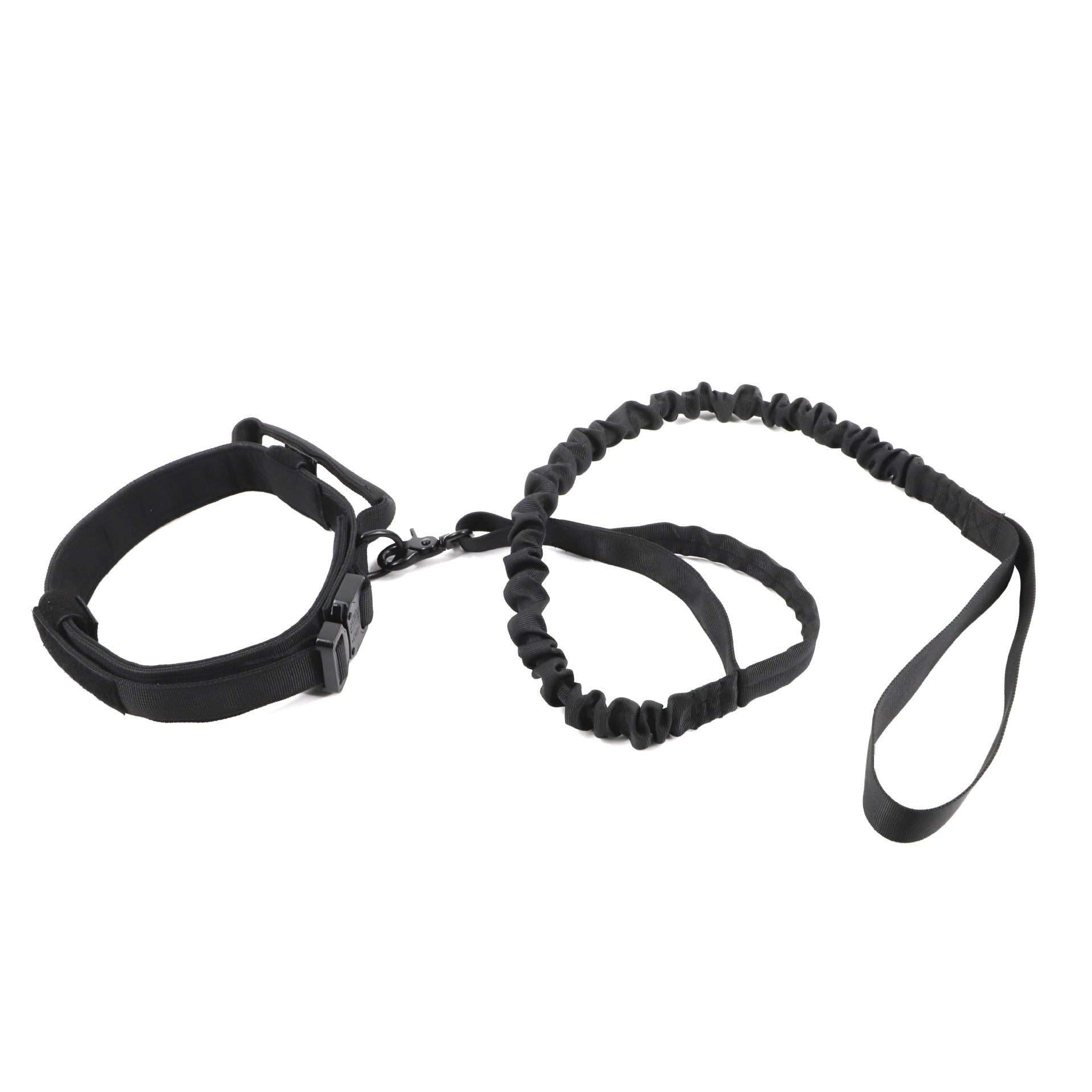 HKM-4017469 Adjustable Military Nylon Dog Collar and Leash Set - Durable Traction Belt for Active Dogs