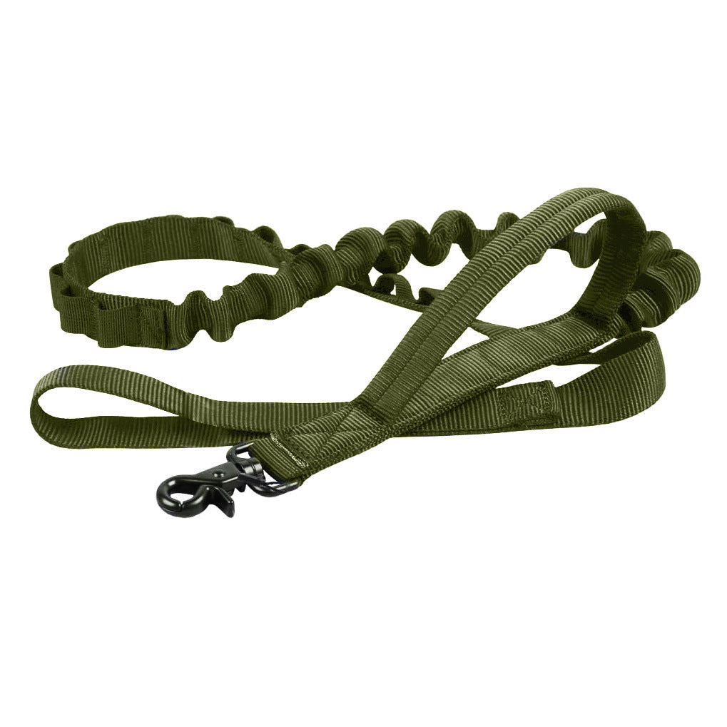 HKM-4017469 Adjustable Military Nylon Dog Collar and Leash Set - Durable Traction Belt for Active Dogs