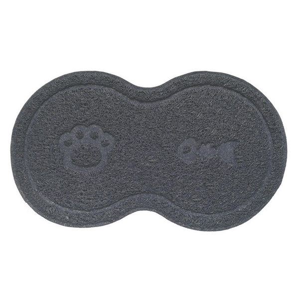 HKM-401747 Grey PVC Cat Litter Mat with Anti-Skid Support and Easy Clean Design