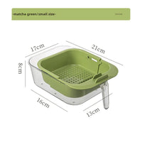 HKM-401811 Double-Layer Plastic Storage Box with Built-In Trash Can for Living Room Use
