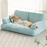 HKM-4020029 Cozy Disassembleable Winter Cat Nest for Pets Under 7.5kg, Soft Imitation Rabbit Velvet and Pearl Cotton