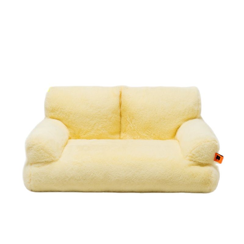 HKM-4020029 Cozy Disassembleable Winter Cat Nest for Pets Under 7.5kg, Soft Imitation Rabbit Velvet and Pearl Cotton