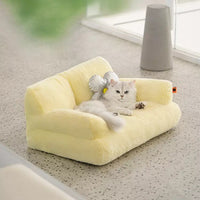 HKM-4020029 Cozy Disassembleable Winter Cat Nest for Pets Under 7.5kg, Soft Imitation Rabbit Velvet and Pearl Cotton
