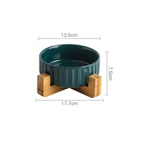 HKM-4020157 Stylish Ceramic Pet Bowl with Exquisite Design and Anti-Overturn Features, Available in Various Sizes and Colors