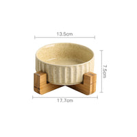 HKM-4020157 Stylish Ceramic Pet Bowl with Exquisite Design and Anti-Overturn Features, Available in Various Sizes and Colors