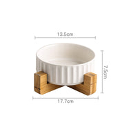 HKM-4020157 Stylish Ceramic Pet Bowl with Exquisite Design and Anti-Overturn Features, Available in Various Sizes and Colors