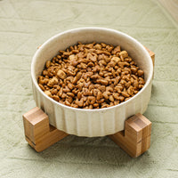 HKM-4020157 Stylish Ceramic Pet Bowl with Exquisite Design and Anti-Overturn Features, Available in Various Sizes and Colors