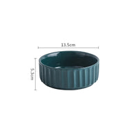 HKM-4020157 Stylish Ceramic Pet Bowl with Exquisite Design and Anti-Overturn Features, Available in Various Sizes and Colors