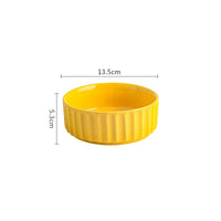 HKM-4020157 Stylish Ceramic Pet Bowl with Exquisite Design and Anti-Overturn Features, Available in Various Sizes and Colors