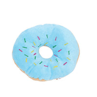 HKM-4020797 Eco-Friendly Plush Dog Toy - Pink Brown Donut Shape, 14cm Chew Toy with Vocal Feature