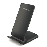 HKM-402131 10W Fast Wireless Charging Stand for Mobile Phones - Black