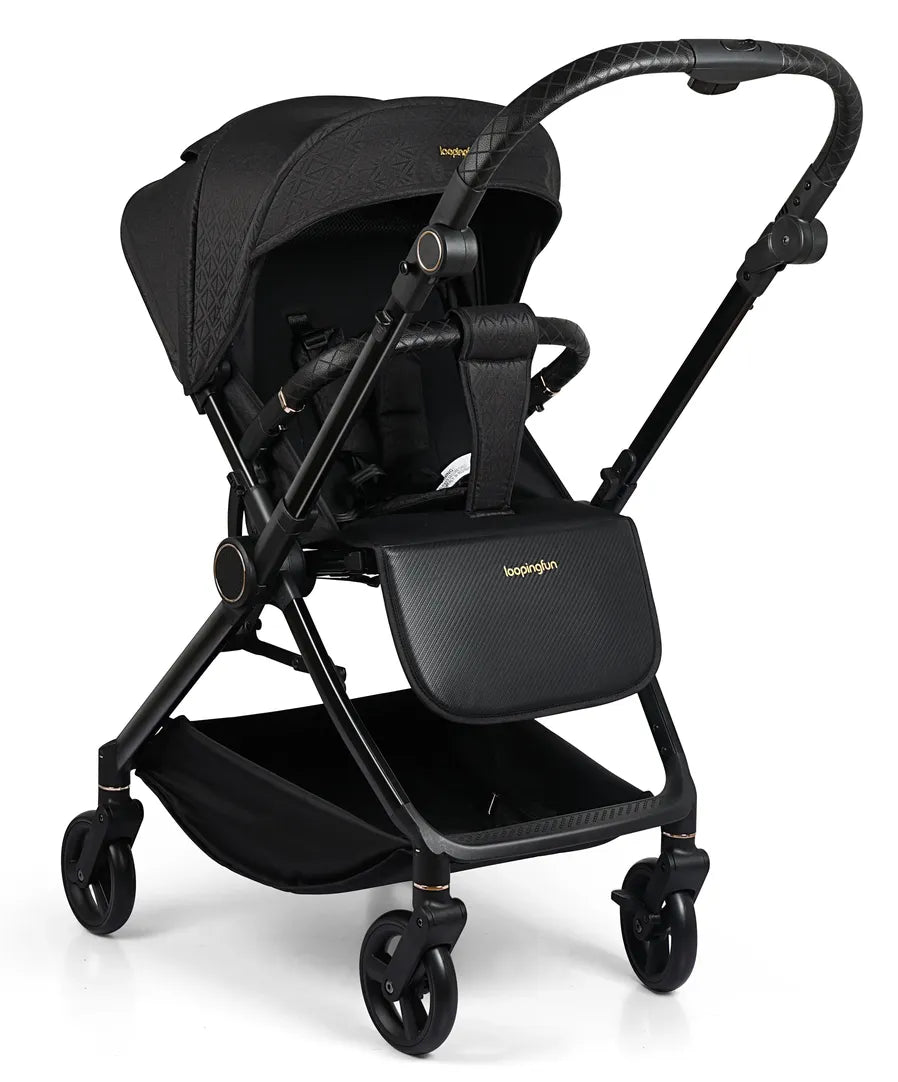 HKM-402259 Eco-friendly 3-in-1 Aluminium Travel Folding Stroller with Baby Car Seat and Pram Features