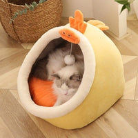 HKM-4023997 Universal Villa Cat Nest - Warm and Comfortable Sponge Design for Kittens & Cats