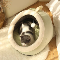 HKM-4023997 Universal Villa Cat Nest - Warm and Comfortable Sponge Design for Kittens & Cats