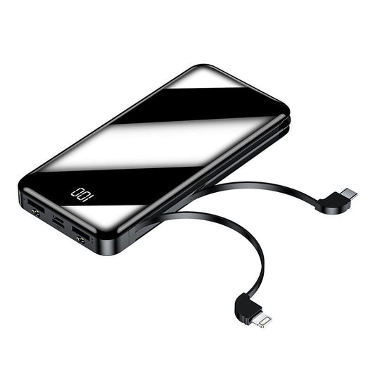 HKM-402451 20,000mAh Type-C Multi-Function Portable Power Bank with Integrated Cable