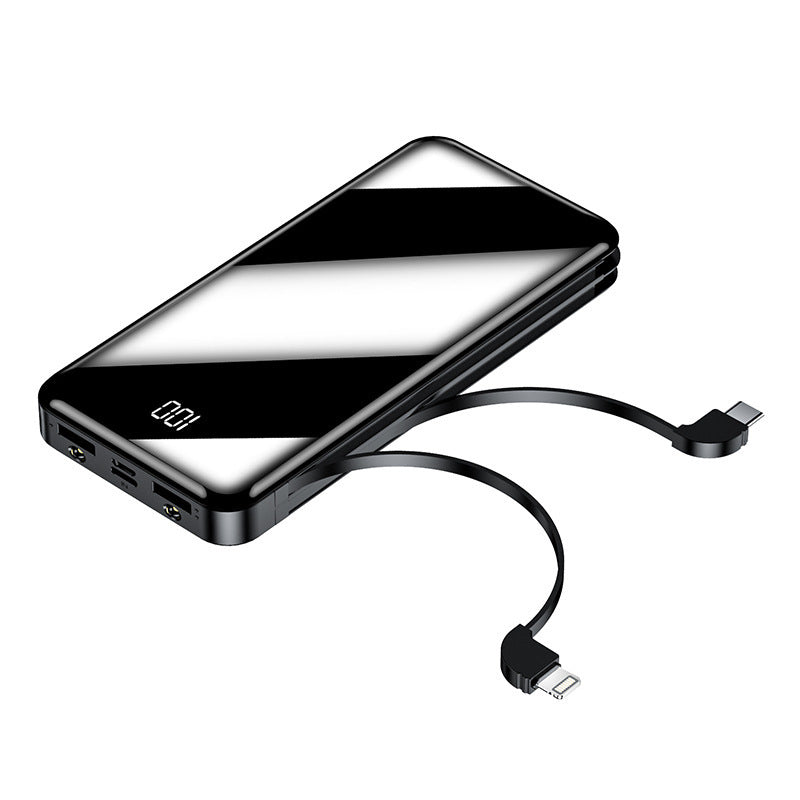 HKM-402451 20,000mAh Type-C Multi-Function Portable Power Bank with Integrated Cable