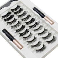HKM-402451 Quantum Magnetic Eyelash Liquid Eyeliner Set with 10 Pairs of Magnetic Lashes and Tweezers