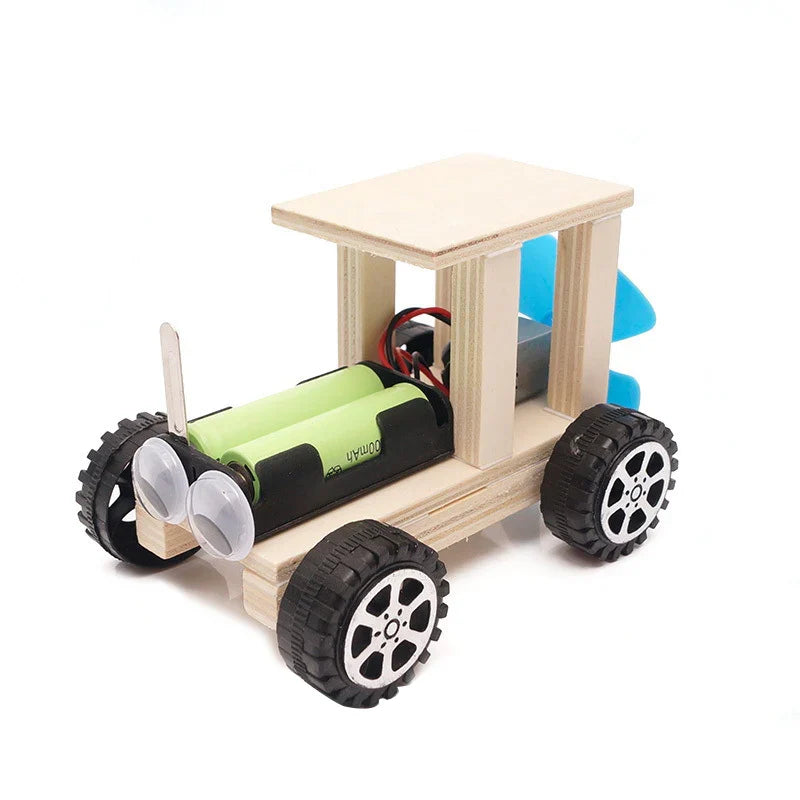 HKM-402515 Wooden STEM Assembly Car Model Kit - Educational DIY Science Toy for Kids