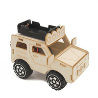 HKM-402515 Wooden STEM Assembly Car Model Kit - Educational DIY Science Toy for Kids