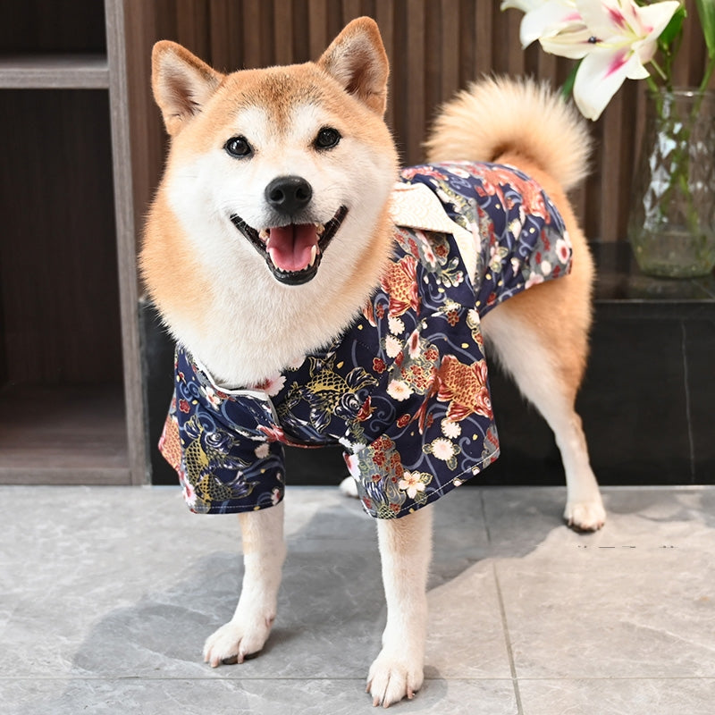 HKM-4025533 Cotton Dog Apparel in Pink and Blue - Multiple Sizes Available for Small to Extra Extra Large Pets