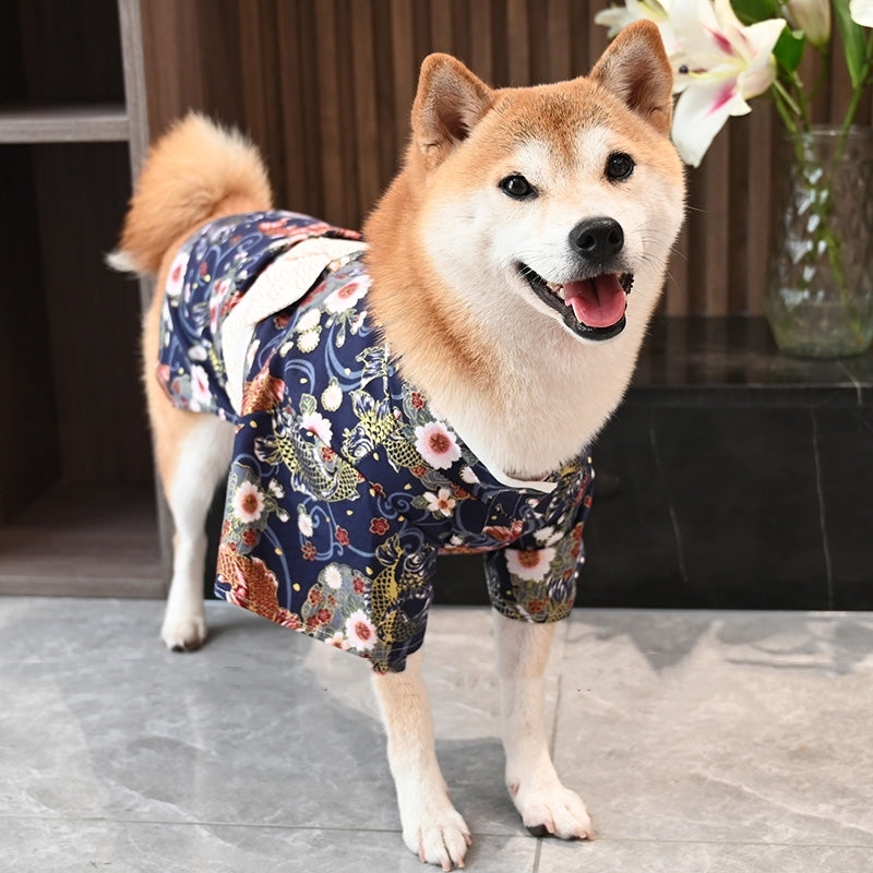 HKM-4025533 Cotton Dog Apparel in Pink and Blue - Multiple Sizes Available for Small to Extra Extra Large Pets