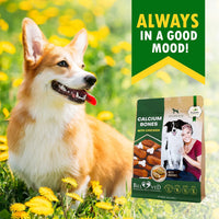 HKM-4025789 Chicken-Wrapped Calcium Bone Chew Treats for Dogs - Grain-Free, Rawhide-Free, Healthy Snacks for All Life Stages