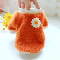 HKM-4026301 Daisy Print Pet Dress in Thick Style ¨C Polyester Material with Multiple Sizes