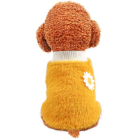 HKM-4026301 Daisy Print Pet Dress in Thick Style ¨C Polyester Material with Multiple Sizes