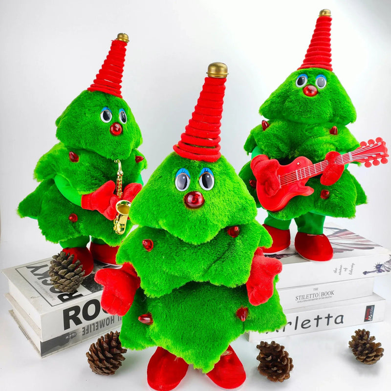 HKM-402643 Singing and Dancing Christmas Plush Toy for Kids - 42cm Soft Plush Doll