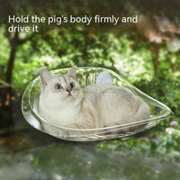 HKM-4027325 Summer Window Cat Hammock with Suction Cups and Heating Pad - Available in Various Colors