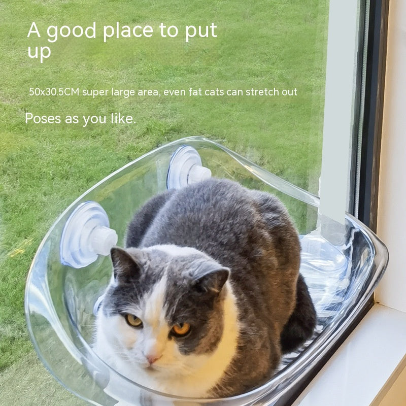 HKM-4027325 Summer Window Cat Hammock with Suction Cups and Heating Pad - Available in Various Colors